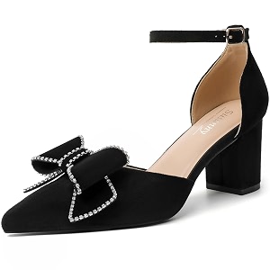 Susanny Kitten Heels for Women Closed Pointed