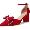 Susanny Kitten Heels for Women Closed Pointed