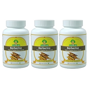 good health berberine natural extracts 500mg x 60 veg capsules - dietary herbal supplement pack of 3