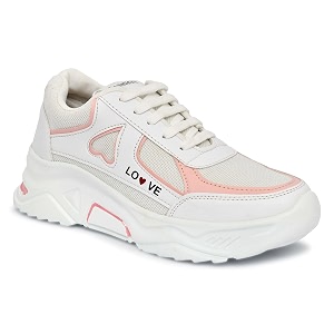 SUSON Womens Synthetic Leather Sneakers Shoes