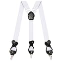 Suspenders for Men with Clip &amp; 6 Buttons 1.4in Y-Shape Stainless Steel