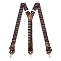 Suspenders for Men with Clip &amp; 6 Buttons 1.4in Y-Shape Stainless Steel