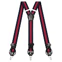 Suspenders for Men with Clip &amp; 6 Buttons 1.4in Y-Shape Stainless Steel