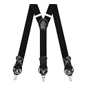 Suspenders for Men with Clip &amp; 6 Buttons 1.4in Y-Shape Stainless Steel