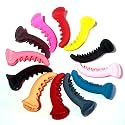 Black and Multicolor Banana Hair Clip for Women & Girls | Non-Slip Claw Clip | Glossy Finish Resin Hair Accessory | For Thick, Curly & Long Hair | Stylish Daily Use Claws (Multicolor 12)