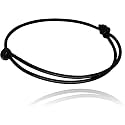EVIL EYE THREAD EvilEye Pack Of 1 Black Thread Bracelet Stylish Adjustable Nautical Braided Rope Wrist Band for Men Women Girls Boys (Black)