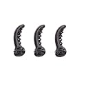 SUSVIJ Trending Premium Banana Hair Clutcher/Mirchi Hair Clip/Claw Clip for Women and Girls Pack of 3 (BLACK MIRCHI CLIPS 3)