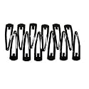 SUSVIJ Trending Premium Glossy Black Metal Tic Tac Hair Clips for Women Pack of 12 Pieces (TICTAC CLIPS 12)