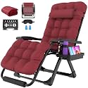 Suteck Oversized Zero Gravity Chair, 500LBS 29In XL Outdoor Recliner Chairs