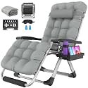 Suteck Oversized Zero Gravity Chair, 500LBS 29In XL Outdoor Recliner Chairs