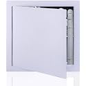 Suteck Plastic Access Panel for Drywall Ceiling 10 x 10 Inch Reinforced Plumbing Wall Access Doors Removable Hinged White