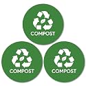 Sutter Signs 3pk Compost Stickers for Trash Can