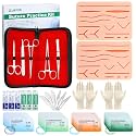 Suture Practice Kit (39 Pcs) Include Durable Large Suture Pad。 Gifts for Medical Students。Suture Kits for Education Use Only ，This Suture Kit is not Suture Kit Medical Grade, Pink