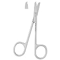 Suture Stitch Scissors with Crescent Delicate Hook Surgical Nursing Medical Scissors Perfect for Suture Removal, First Aid, EMS Training Premium Quality Instrument- Stainless Steel (9 CM)