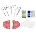 Dental Suture Practice Kit, YOUYA DENTAL Oral Suture Kit Suture Training with Bionic Oral Wound Gum Cutting &amp; Gingival Suturing, 2 Silicone Suture Pads Modules Dental for School Students Dentist