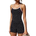 SUUKSESS Women 2 Piece Workout Sets High Waisted Tummy Control Biker Shorts Halter Padded Tank Tops
