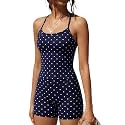SUUKSESS Women 2 Piece Workout Sets High Waisted Tummy Control Biker Shorts Halter Padded Tank Tops