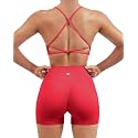 SUUKSESS Women Seamless Workout Sets Strappy Sports Bra High Waist Booty Shorts Outfits