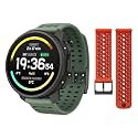 SUUNTO Vertical 2 GPS Sport Watch with 1.5” AMOLED Touchscreen, Titanium Sage & SUUNTO 22 ATH8 Silicone Strap Orange S+M