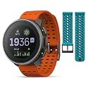 SUUNTO Vertical Adventure GPS Watch w/Offline Maps Titanium Solar Canyon & SUUNTO 22 ATH8 Silicone Strap Wave Blue S+M
