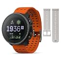 SUUNTO Vertical Adventure GPS Watch w/Offline Maps Steel Solar Canyon & SUUNTO 22 ATH6 Silicone Strap Powder Gray S+M