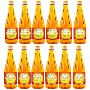suvisudh wood cold pressed yellow mustard oil - 6l 500ml pack of 12