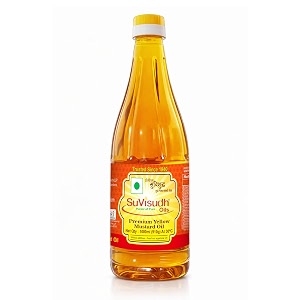 suvisudh cold pressed yellow mustard oil - pack of 1 1l since 1940