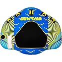 SUWTAIR Towable Tube for Boating - Super Sofa Tube with Heavy-Duty Thick Nylon Cover for Water Sports (Blue, 3P)