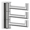 Suyar Swivel Towel Hook Brushed Nickel, Bathroom Robe Hook with 3 Arms