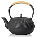 suyika Japanese Tetsubin Tea Kettle Cast Iron Teapot with Stainless Steel Infuser 60 oz/1800 ml