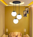 Svah 3 Milky Doom Hanging Luster Light