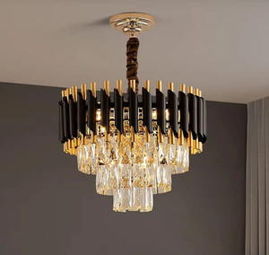 Svah Luxury 3-Tiers Crystal Chandelier 400mm Gold