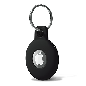 svanove for airtag keychain airtag holder key ring siliocne airtag case air tag cover cute airtag accessories for kid luggage cat dog collar car compatible with apple airtag 2021 black