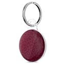 Svanove Cheetah Print Case for Airtag Leopard Trendy Pattern, Luxury Girly Airtag Accessories for Women, Luggage, Cat Dog Collar, Car, Compatible with Apple Airtag 2021, Burgundy