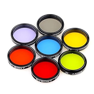 svbony 125 inches moon filter cpl filter five color filters kit 7pcs filters set for enhance lunar planetary views reduces light pollution