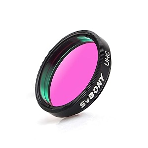svbony 12534 uhc filter - enhancing effect black optical glass