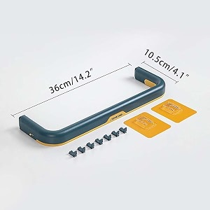 svk dream multifunction useful towel rail rack holder wall mounted bathroom plastic self-adhesive hanging hanger shelf 2