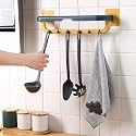 SVK Dream Multifunction Useful Towel Rail Rack Holder Wall Mounted Bathroom Plastic Self-Adhesive Hanging Hanger Shelf (3)