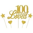 100 Years Loved Cake Topper 100th birthday cake topper