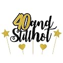 40 and still hot cake topper,40th Birthday Cake Topper 40 and Still Hot Cake Topper