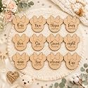 Baby Monthly Milestone Cards? Light Birch Monthly Baby Milestone Cards From Newborn To 1 Year? Wooden Monthly Baby Photoshoot Props? Baby Girl Or Baby Boy Newborn Gifts, Pack Of 12