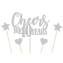 Cheers to 40 years cake topper-40th Birthday Cake Topper