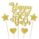 Custom Personalized Gold Glitter Cake Topper | Cake Topper Cake Decoration Supplies (Personalized Cake Topper) for Kids, Husband, Wife, Boys &amp; Girls Decorating Customized cake decorations, 20th , 25th,35th,45th, 65th,55th