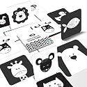 Flash Cards for new Born, Flash Cards for Infants : Visual Stimulation &amp; Sensory Development for Newborns, Animals Newborn High Contrast Flash Cards