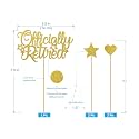Happy Retirement Cake Topper Gold-Hello Pension Goodbye Tension - Officially Retied Party Decoration Supplies The Legend Has Retired Cake Topper