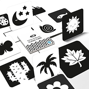 high contrast flash cards for new born baby -flash cards black amp white age group 0-3 year learning cards front back 20 cards 40 visuals- nature them cards