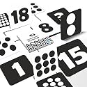 High Contrast Flash Cards for New Born Baby -Flash cards, Black & White | Infant Babies Flash Cards for 0 3 6 12 18 36 Months (Age Group: 0-3 Year), Visual Stimulation & Sensory Development for Newborns, Learning Card