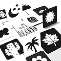 High Contrast Flash Cards for New Born Baby -Flash Cards, Black & White (Age Group: 0-3 Year), Learning Cards, Front Back 20 Cards, 40 visuals-, Nature Them Cards
