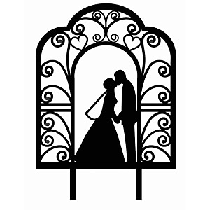 wedding cake topper mr and mrs cake topper - wedding engagement wedding anniversary cake toppers decorations black acrylic