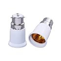 B22 to E27 Halogen Bulb Converter, Converter Holder, Pack of 2, 10.80 x 10.60 x 5.20 CM (White)